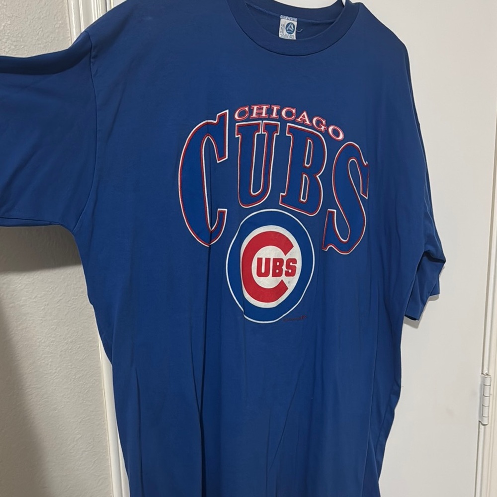 Vintage Single Stitch Chicago Cubs Blue T-Shirt
